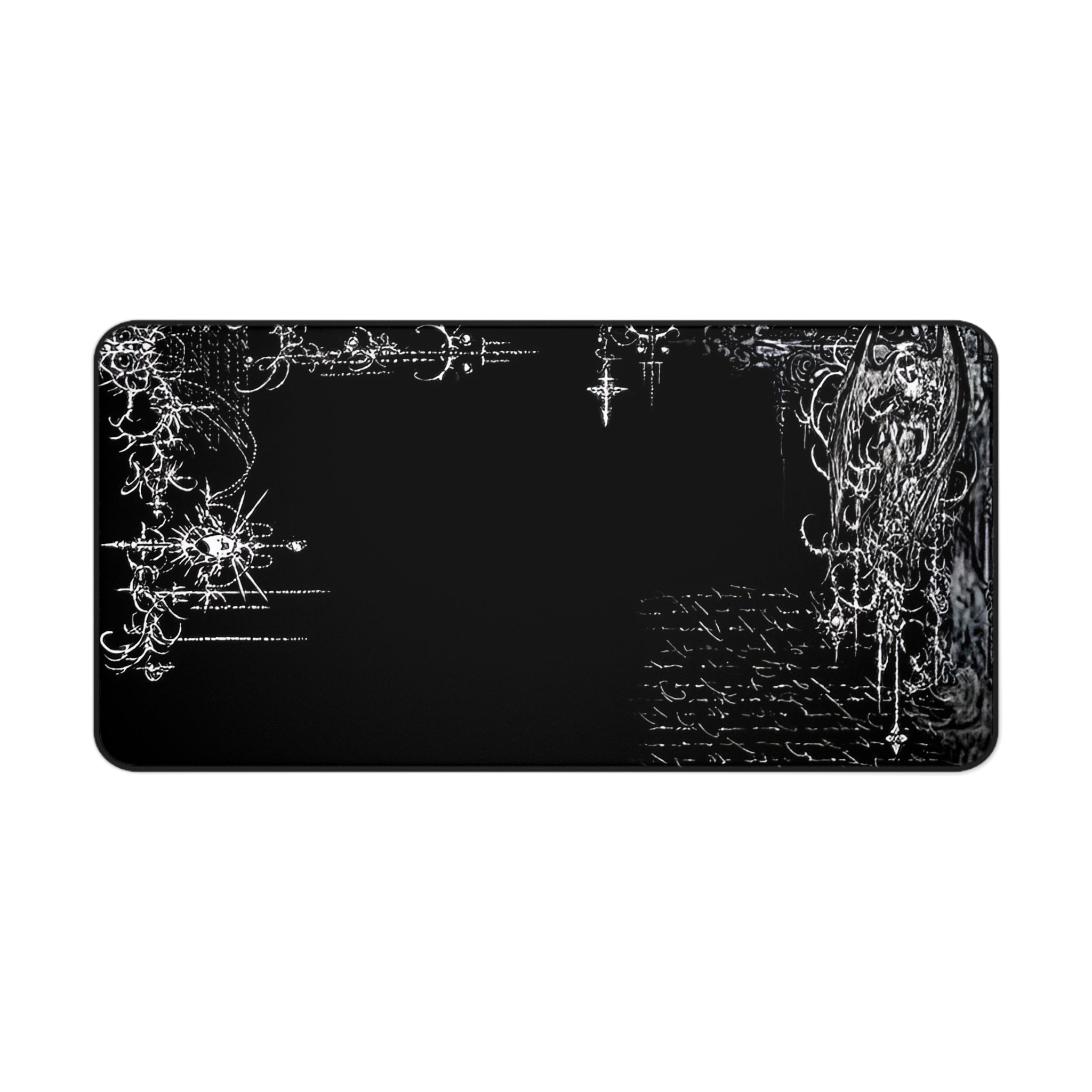 Y2K Black gaming desk mat