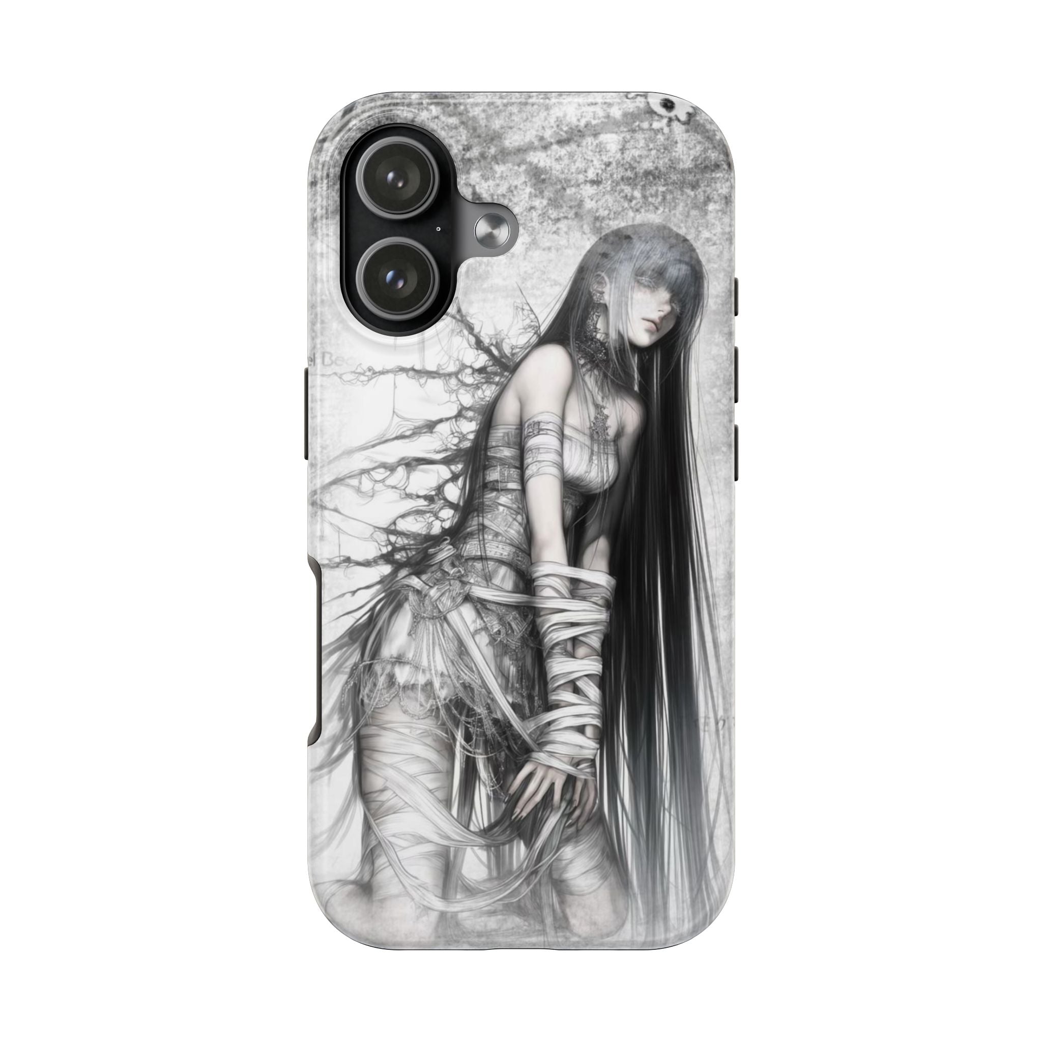 Y2K Gothic anime girl phone case