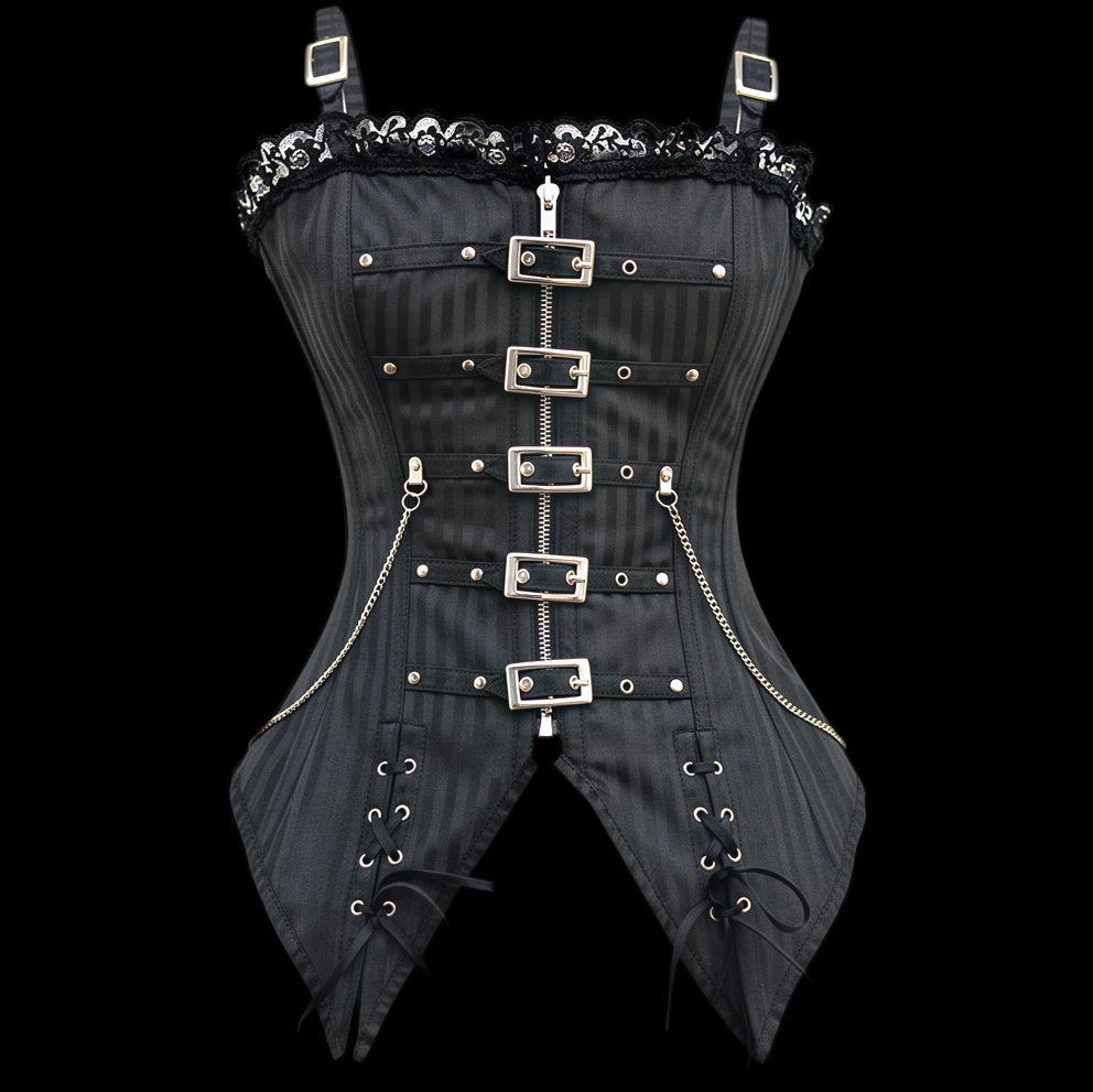 Gothic Lace buckle corset