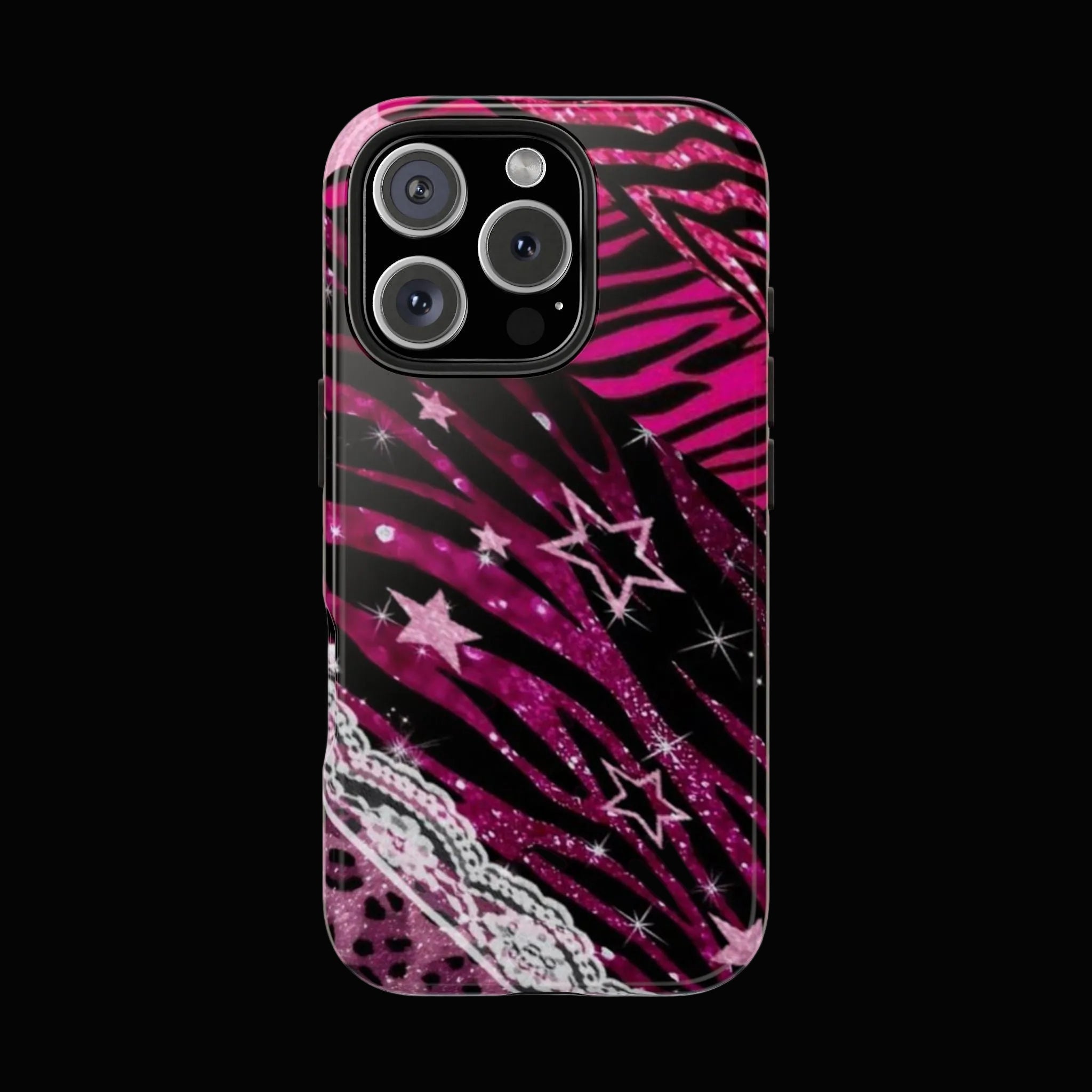 Y2K Pink multi-pattern phone case