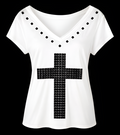 Alternative Metal cross graphic tee