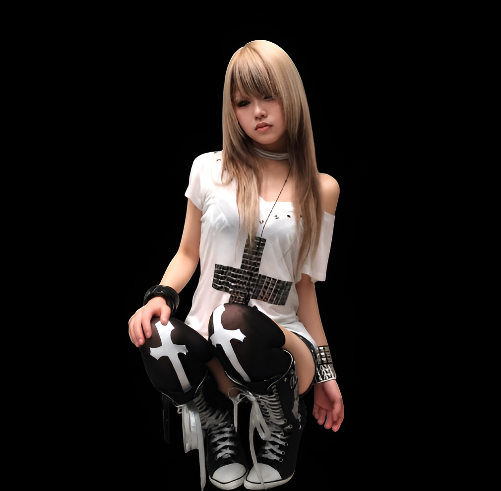 Y2K Metal cross graphic tee