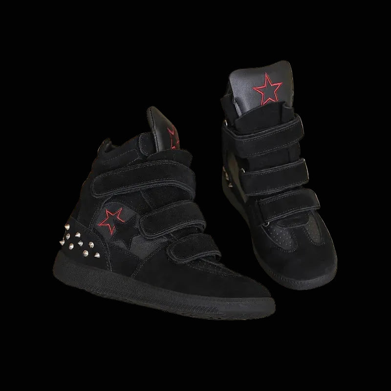 Y2K Star wedge sneakers