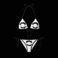 Y2K Vampire teeth bikini set
